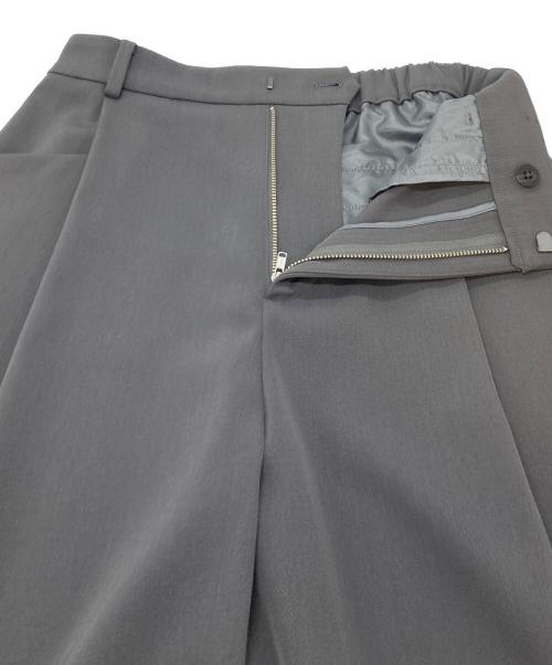 BEAUTY&YOUTH（ビューティーアンドユース）BEAUTY&YOUTH (ビューティーアンドユース) ツイル バックゴム ストレート パンツ グレー サイズ:Mの古着・服飾アイテム