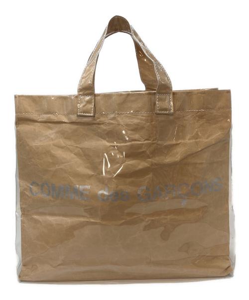 COMME des GARCONS（コムデギャルソン）COMME des GARCONS (コムデギャルソン) ビニールトートバッグ　日本製 ベージュ サイズ:実寸参照の古着・服飾アイテム