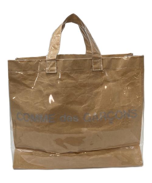 COMME des GARCONS（コムデギャルソン）COMME des GARCONS (コムデギャルソン) ビニールトートバッグ　日本製 ベージュ サイズ:実寸参照の古着・服飾アイテム