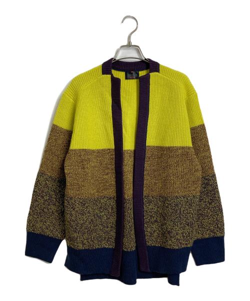 TRUNK HIROKO KOSHINO（トランク ヒロコ コシノ）TRUNK HIROKO KOSHINO (トランク ヒロコ コシノ) グラデーションカラーニットカーディガン　タグ付き マルチカラー サイズ:38の古着・服飾アイテム