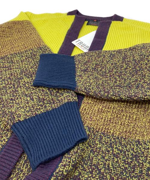 TRUNK HIROKO KOSHINO（トランク ヒロコ コシノ）TRUNK HIROKO KOSHINO (トランク ヒロコ コシノ) グラデーションカラーニットカーディガン　タグ付き マルチカラー サイズ:38の古着・服飾アイテム