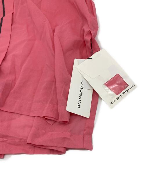 HIROKO KOSHINO（ヒロコ コシノ）HIROKO KOSHINO (ヒロコ コシノ) オーバーサイズシアーシャツ　コットンシャツ ピンク サイズ:38 未使用品の古着・服飾アイテム