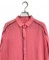 HIROKO KOSHINO (ヒロコ コシノ) オーバーサイズシアーシャツ　コットンシャツ ピンク サイズ:38 未使用品：6000円