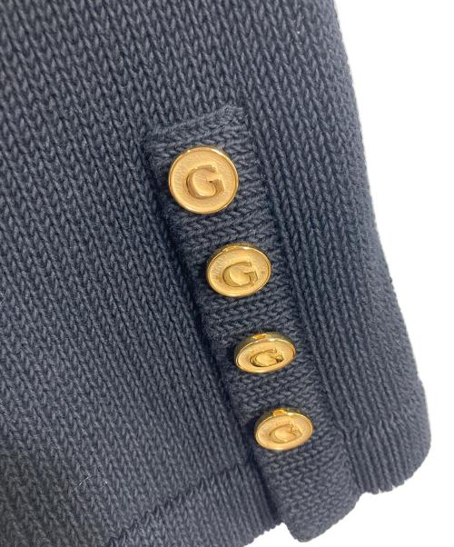 DEUXIEME CLASSE（ドゥーズィエム クラス）Deuxieme Classe (ドゥーズィエム クラス) co Veste No1 カーディガン　セレモニー　日本製 ブラック サイズ:実寸参照の古着・服飾アイテム