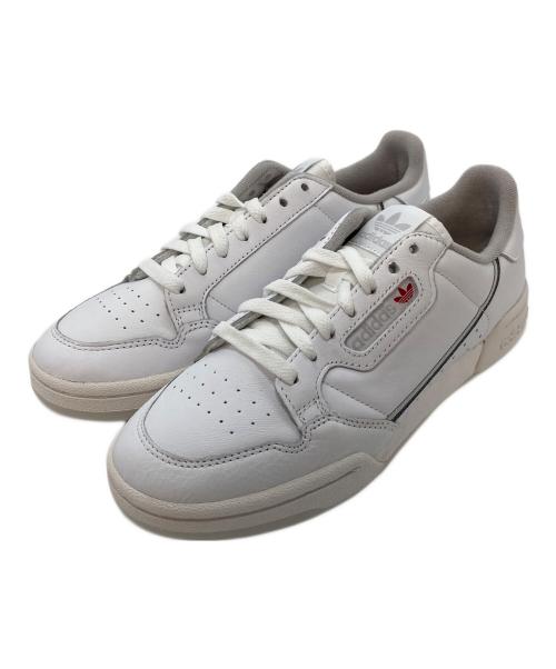 adidas（アディダス）adidas (アディダス) CONTINENTAL 80　adidas originals　ランニングホワイト ホワイト×グレー サイズ:UK7の古着・服飾アイテム