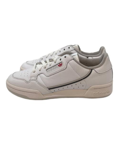 adidas（アディダス）adidas (アディダス) CONTINENTAL 80　adidas originals　ランニングホワイト ホワイト×グレー サイズ:UK7の古着・服飾アイテム