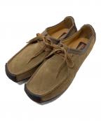 CLARKSクラークス）の古着「シューズ　ナタリーオークウッド　スウェードシューズ　オークウッドスエード」｜ベージュ