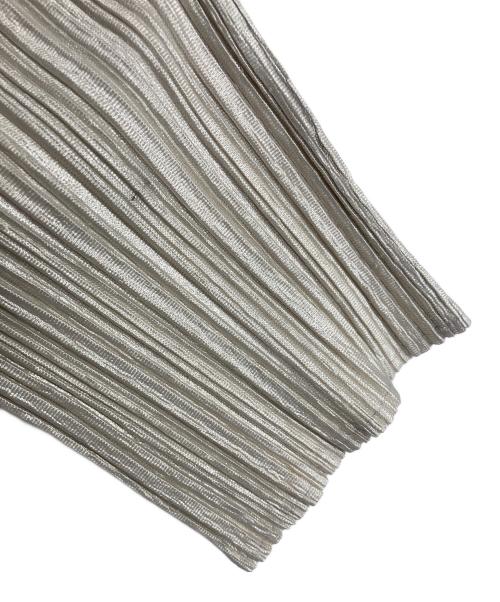 PLEATS PLEASE（プリーツプリーズ）PLEATS PLEASE (プリーツプリーズ) プリーツカーディガン　デザインカーディガン　日本製 ベージュ サイズ:3の古着・服飾アイテム