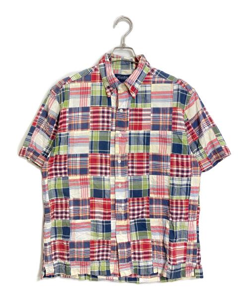 BROOKS BROTHERS（ブルックスブラザーズ）BROOKS BROTHERS (ブルックスブラザーズ) パッチワーク半袖シャツ　コットンシャツ マルチカラー サイズ:Mの古着・服飾アイテム