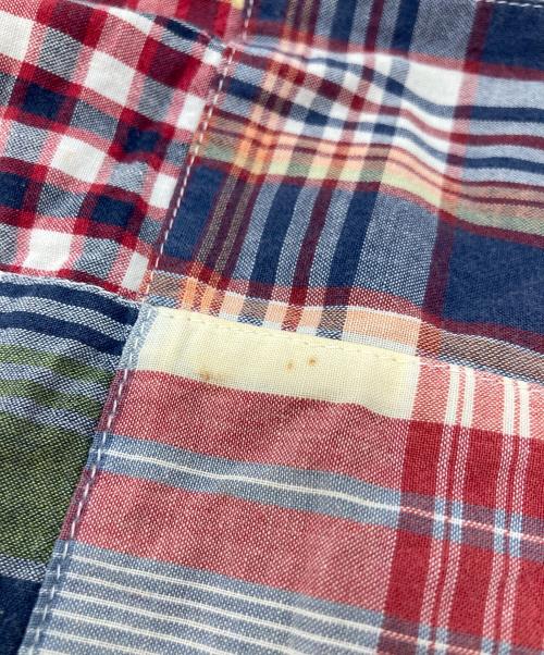 BROOKS BROTHERS（ブルックスブラザーズ）BROOKS BROTHERS (ブルックスブラザーズ) パッチワーク半袖シャツ　コットンシャツ マルチカラー サイズ:Mの古着・服飾アイテム