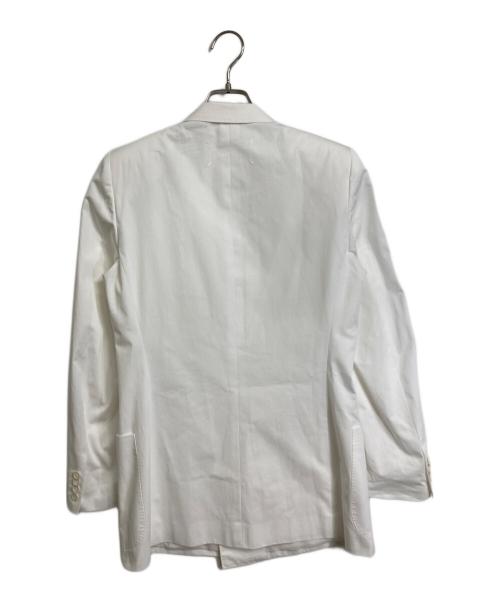 Maison Margiela（メゾンマルジェラ）Maison Margiela (メゾンマルジェラ) ダブルブレストテーラードジャケット　アウター　ライトアウター　セレモニー　イタリア製 ホワイト サイズ:40の古着・服飾アイテム