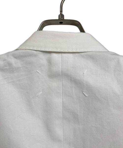 Maison Margiela（メゾンマルジェラ）Maison Margiela (メゾンマルジェラ) ダブルブレストテーラードジャケット　アウター　ライトアウター　セレモニー　イタリア製 ホワイト サイズ:40の古着・服飾アイテム