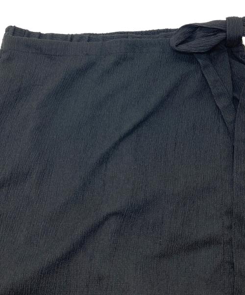 SLOBE IENA（スローブ イエナ）SLOBE IENA (スローブ イエナ) ラップジャージパンツ　デザインパンツ ブラック サイズ:38の古着・服飾アイテム