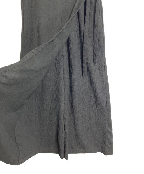 SLOBE IENA（スローブ イエナ）SLOBE IENA (スローブ イエナ) ラップジャージパンツ　デザインパンツ ブラック サイズ:38の古着・服飾アイテム