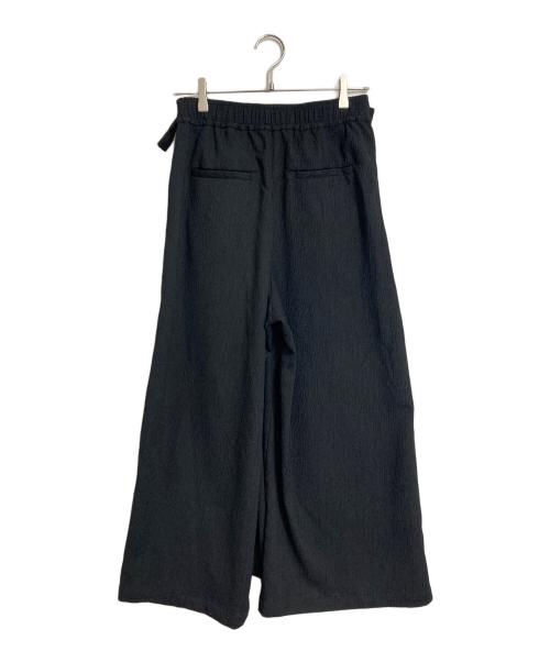 SLOBE IENA（スローブ イエナ）SLOBE IENA (スローブ イエナ) ラップジャージパンツ　デザインパンツ ブラック サイズ:38の古着・服飾アイテム