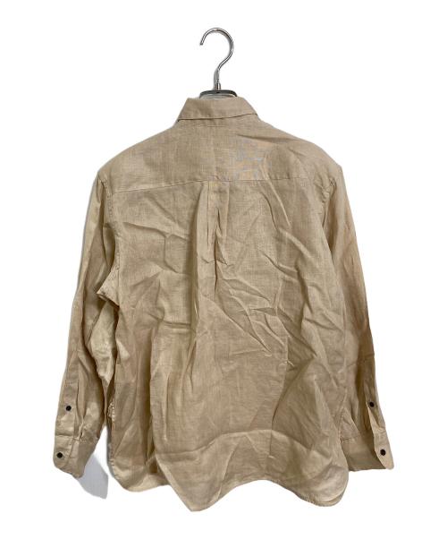 martinique（マルティニーク）martinique (マルティニーク) ESSENTIAL スタンダードシャツ　リネンシャツ　 ベージュ サイズ:実寸参照の古着・服飾アイテム