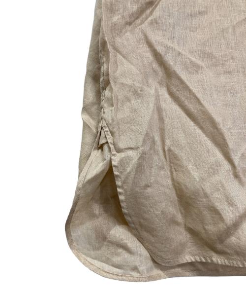 martinique（マルティニーク）martinique (マルティニーク) ESSENTIAL スタンダードシャツ　リネンシャツ　 ベージュ サイズ:実寸参照の古着・服飾アイテム