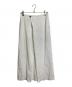 Edition（エディション）の古着「リネンストレッチ ラップスカート　ロングスカート　ストライプ　日本製」｜ホワイト
