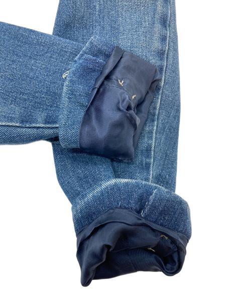 POLO RALPH LAUREN（ポロ・ラルフローレン）POLO RALPH LAUREN (ポロ・ラルフローレン) Double-Breasted denim blazer ダブルブレスッドデニムブレザー　デニムジャケット　アウター　ライトアウター ブルー サイズ:2の古着・服飾アイテム