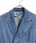 POLO RALPH LAUREN (ポロ・ラルフローレン) Double-Breasted denim blazer ダブルブレスッドデニムブレザー　デニムジャケット　アウター　ライトアウター ブルー サイズ:2：13000円