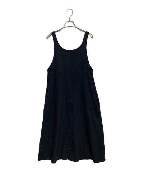 BALLSEY（ボールジィ）BALLSEY (ボールジィ) ストレッチボタニー ジャンパースカート ブラック サイズ:36の古着・服飾アイテム