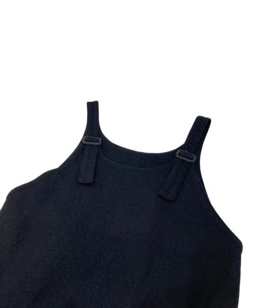 BALLSEY（ボールジィ）BALLSEY (ボールジィ) ストレッチボタニー ジャンパースカート ブラック サイズ:36の古着・服飾アイテム