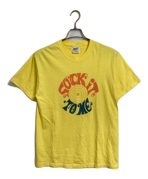 Hanes（ヘインズ）Hanes (ヘインズ) 【古着】90's－00's　Fight Club stock it to me コットンTシャツ イエロー サイズ:Mの古着・服飾アイテム