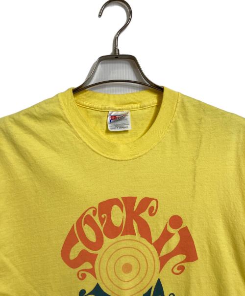 Hanes（ヘインズ）Hanes (ヘインズ) 【古着】90's－00's　Fight Club stock it to me コットンTシャツ イエロー サイズ:Mの古着・服飾アイテム