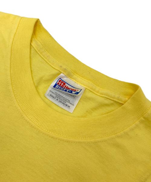 Hanes（ヘインズ）Hanes (ヘインズ) 【古着】90's－00's　Fight Club stock it to me コットンTシャツ イエロー サイズ:Mの古着・服飾アイテム
