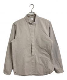 RYU（リュウ）の古着「shawl collar shirt　長袖シャツ　コットンシャツ」｜ベージュ