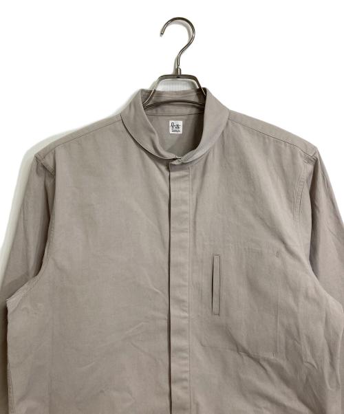 RYU（リュウ）RYU (リュウ) shawl collar shirt　長袖シャツ　コットンシャツ ベージュ サイズ:4の古着・服飾アイテム