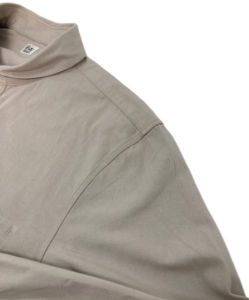 RYU（リュウ）RYU (リュウ) shawl collar shirt　長袖シャツ　コットンシャツ ベージュ サイズ:4の古着・服飾アイテム