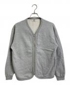 BARNSバーンズ）の古着「10/7 90S SWEAT ZIP CARDIGAN」｜グレー
