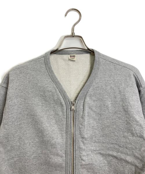 BARNS（バーンズ）BARNS (バーンズ) 10/7 90S SWEAT ZIP CARDIGAN グレー サイズ:Mの古着・服飾アイテム