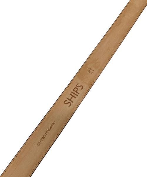 SHIPS（シップス）SHIPS (シップス) レザーベルト ブラウン サイズ:実寸参照の古着・服飾アイテム