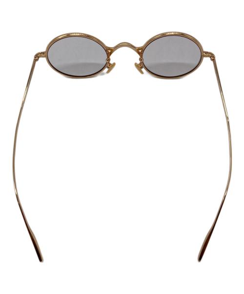 GROOVER SPECTACLES（グルーバー）groover spectacles (グルーバー) GROOVER MORGAN COL-2 グルーヴァー・モーガン  アイウェア　カラーレンズ　メガネ　サングラス　日本製 ゴールド サイズ:44□24-145の古着・服飾アイテム