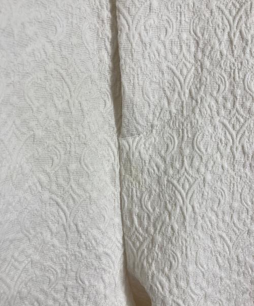 MONKEY TIME（モンキータイム）MONKEY TIME (モンキータイム) ST/PE JQD WD 1P PT/パンツ　ワイドパンツ　ジャガードパンツ ホワイト サイズ:Sの古着・服飾アイテム