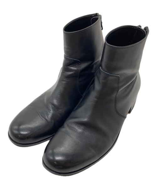 PADRONE（パドローネ）PADRONE (パドローネ) BL BACK ZIP BOOTS バックジップブーツ　ブーツ　ショートブーツ　日本製 ブラック サイズ:41の古着・服飾アイテム