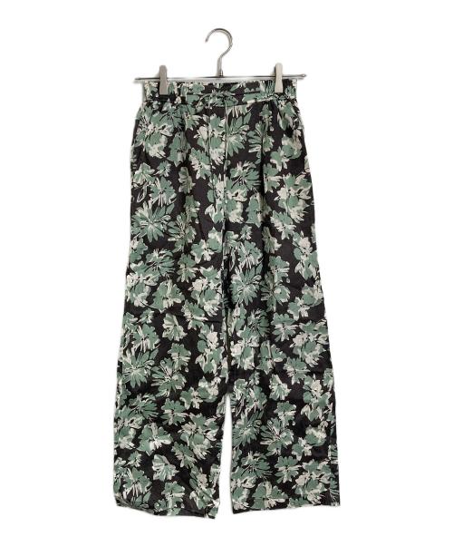 UNTITLED（アンタイトル）UNTITLED (アンタイトル) リラクシーワイドボタニカルパンツ　リネンパンツ グリーン サイズ:1の古着・服飾アイテム
