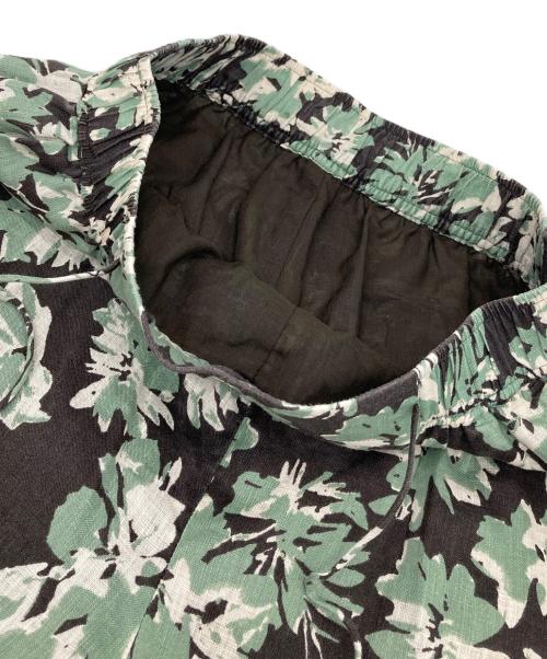 UNTITLED（アンタイトル）UNTITLED (アンタイトル) リラクシーワイドボタニカルパンツ　リネンパンツ グリーン サイズ:1の古着・服飾アイテム