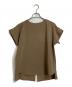 UNTITLED（アンタイトル）の古着「リラククール半袖ブラウス」｜ベージュ