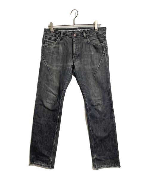 NUMBER (N)INE（ナンバーナイン）NUMBER (N)INE (ナンバーナイン) ペイン デニムパンツ　07AW 本人期　日本製 グレー サイズ:3の古着・服飾アイテム