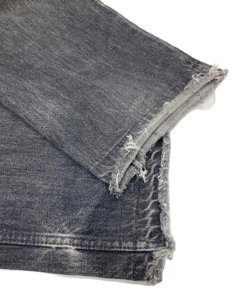 NUMBER (N)INE（ナンバーナイン）NUMBER (N)INE (ナンバーナイン) ペイン デニムパンツ　07AW 本人期　日本製 グレー サイズ:3の古着・服飾アイテム