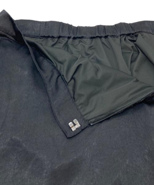 crewre（クルー）crewre (クルー) ラップレイヤードIラインスカート　レイヤードスカート　ロングスカート　ラップスカート ブラック サイズ:3の古着・服飾アイテム