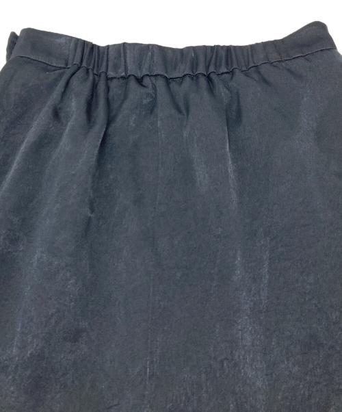 crewre（クルー）crewre (クルー) ラップレイヤードIラインスカート　レイヤードスカート　ロングスカート　ラップスカート ブラック サイズ:3の古着・服飾アイテム