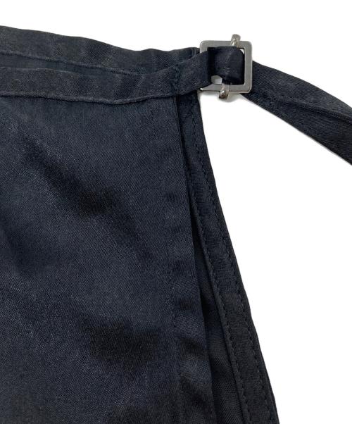 crewre（クルー）crewre (クルー) ラップレイヤードIラインスカート　レイヤードスカート　ロングスカート　ラップスカート ブラック サイズ:3の古着・服飾アイテム