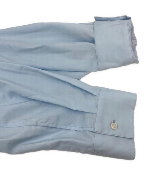 crewre（クルー）crewre (クルー) 2wayハイネックボウタイシャツ ブルー サイズ:2の古着・服飾アイテム