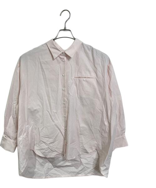 crewre（クルー）crewre (クルー) オーバーサイズコットンシャツ　長袖シャツ ピンク サイズ:2の古着・服飾アイテム
