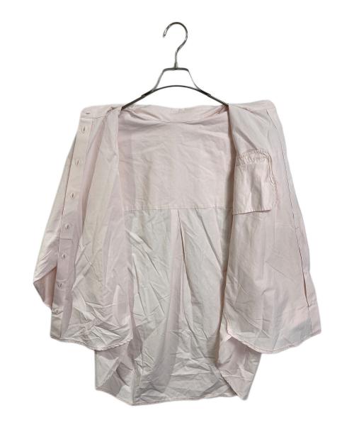 crewre（クルー）crewre (クルー) オーバーサイズコットンシャツ　長袖シャツ ピンク サイズ:2の古着・服飾アイテム