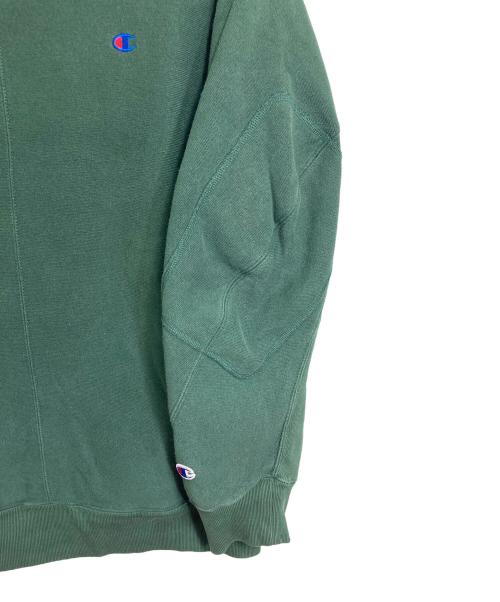 Champion（チャンピオン）Champion (チャンピオン) N.HOOLYWOOD (エヌ ハリウッド) スウェット　コラボ　リバースウィーブ グリーン サイズ:Lの古着・服飾アイテム